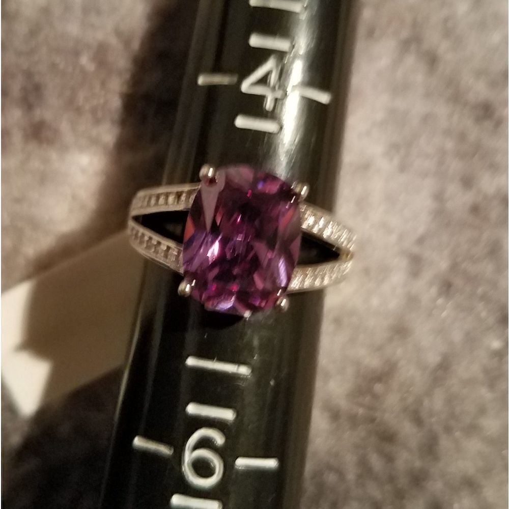 Simulated Amethyst Ring  - Picture 4 of 6